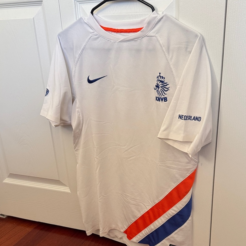 Nike White Soccer Jersey - NEDERLAND